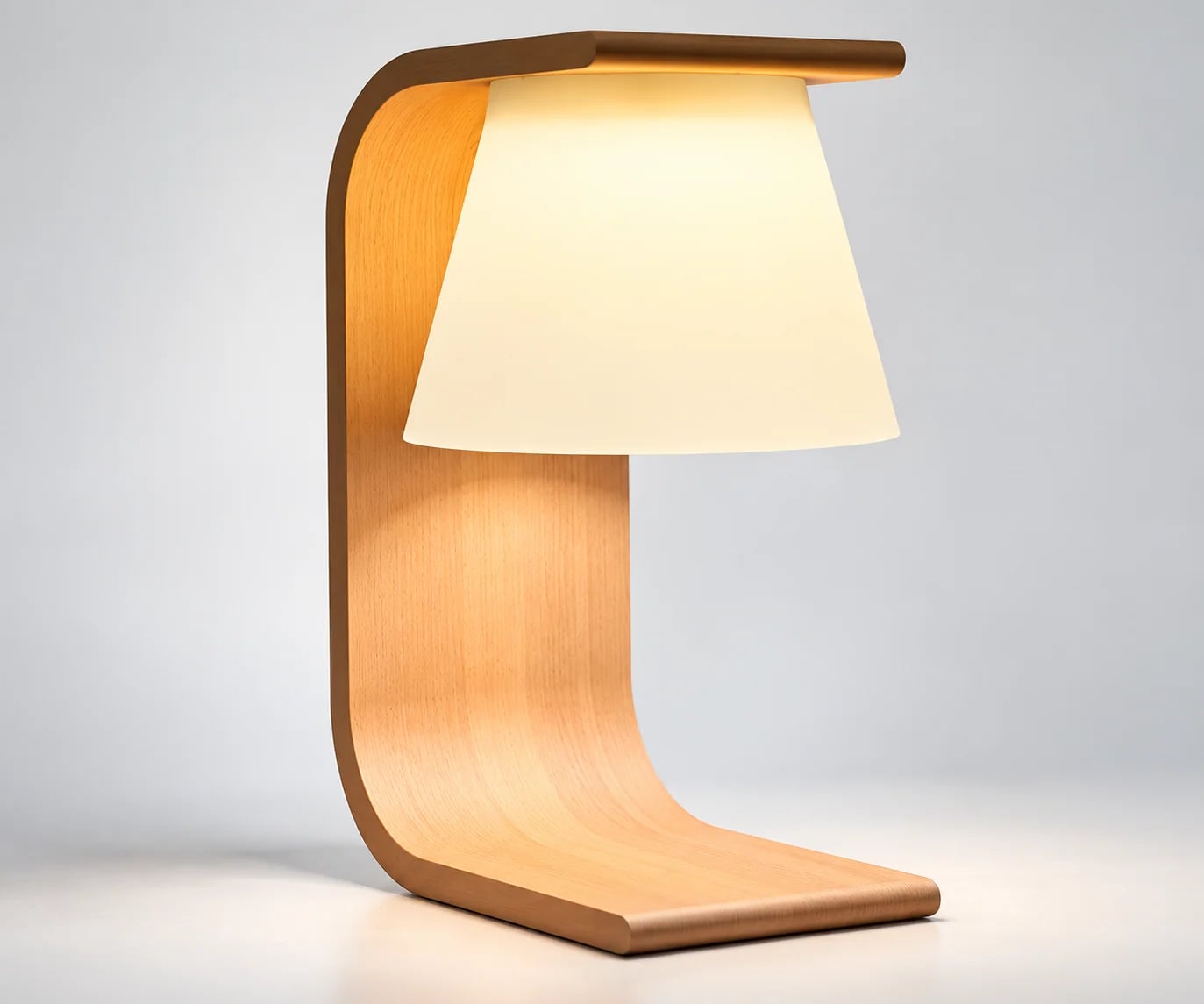 Luminária de Mesa Curva Modern – Abajur Decorativo